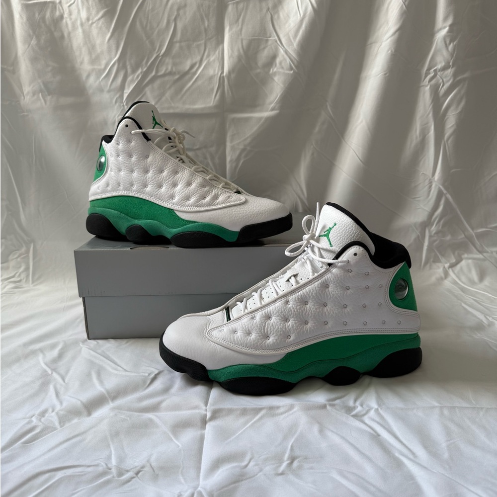 Jordan 13 Retro White/Lucky Green